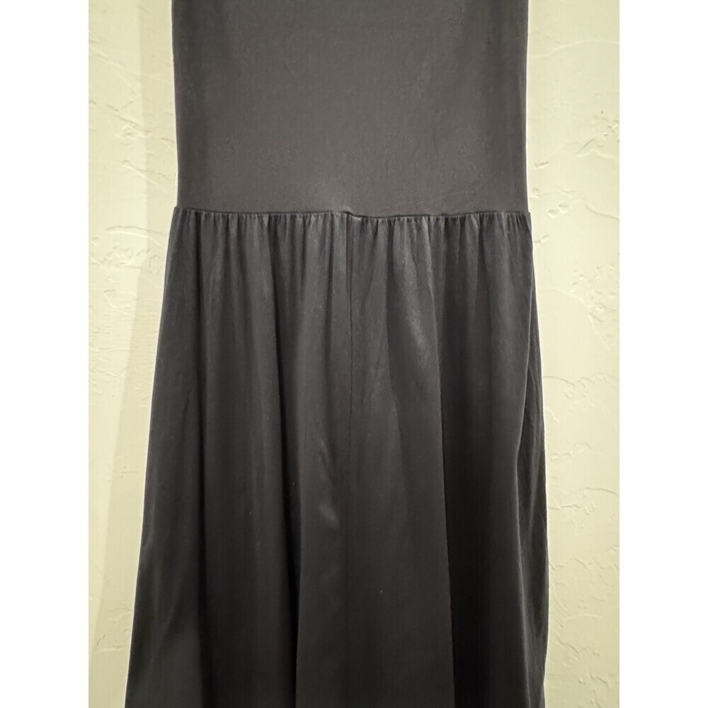 Eres Black Dress Stretchy Long Sleeveless Size M/L - Picture 3 of 9